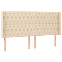 Letto a Molle con Materasso e LED Crema 180x200 cm in Tessuto 3138578