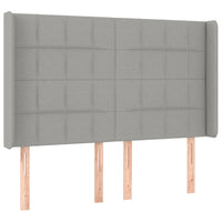 Letto a Molle Materasso e LED Grigio Chiaro 140x190 cm Tessuto 3138869