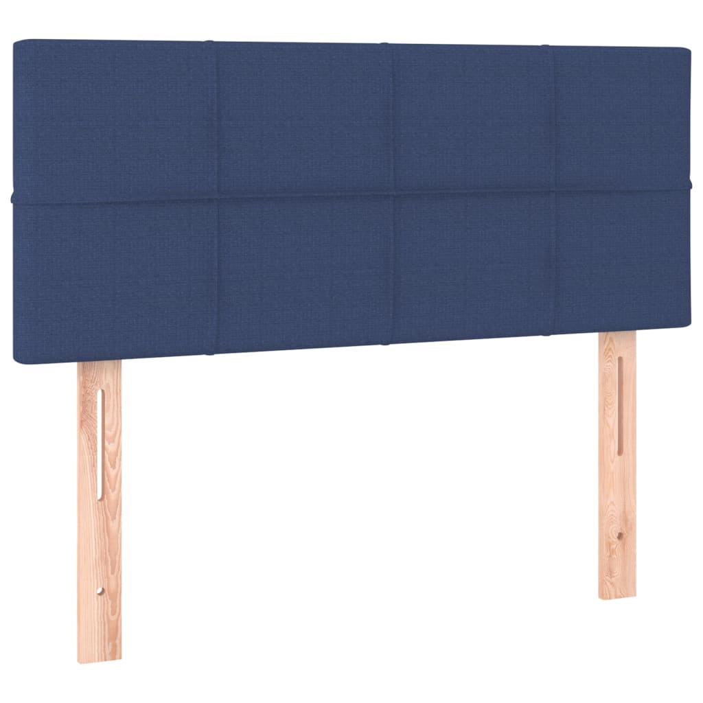 Letto a Molle con Materasso e LED-Struttura Letto con Materasso Blu 80x200 cm in Tessuto 957038