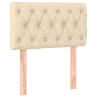 Letto a Molle con Materasso e LED Crema 80x200 cm in Tessuto cod mxl 58883