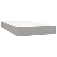 Letto a Molle Materasso e LED Grigio Chiaro 90x190 cm Tessuto 3133757
