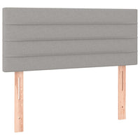 Letto a Molle Materasso e LED Grigio Chiaro 90x190 cm Tessuto 3133757