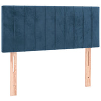 Letto a Molle con Materasso e LED Blu Scuro 120x200cm 3134517