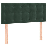 Letto a Molle con Materasso e LED-Struttura Letto con Materasso Verde Scuro 90x190 cm Velluto 746039