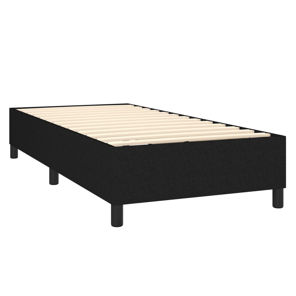 Letto a Molle con Materasso e LED Nero 90x190 cm in Tessuto 3135079