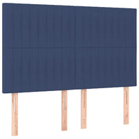 Letto a Molle con Materasso e LED Blu 140x190 cm in Tessuto 3135595