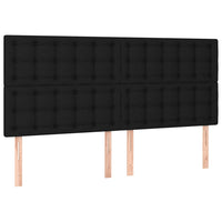 Letto a Molle Materasso e LED Nero 200x200cm in Tessuto cod mxl 62857