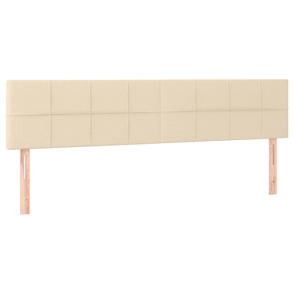Giroletto a Molle con Materasso Crema 200x200 cm in Tessuto 3126274