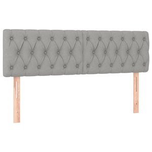 Giroletto a Molle con Materasso Grigio Chiaro160x200 cm Tessuto cod mxl 45539