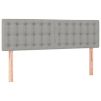 Giroletto a Molle con Materasso Grigio Chiaro 140x200cm Tessuto cod mxl 47223