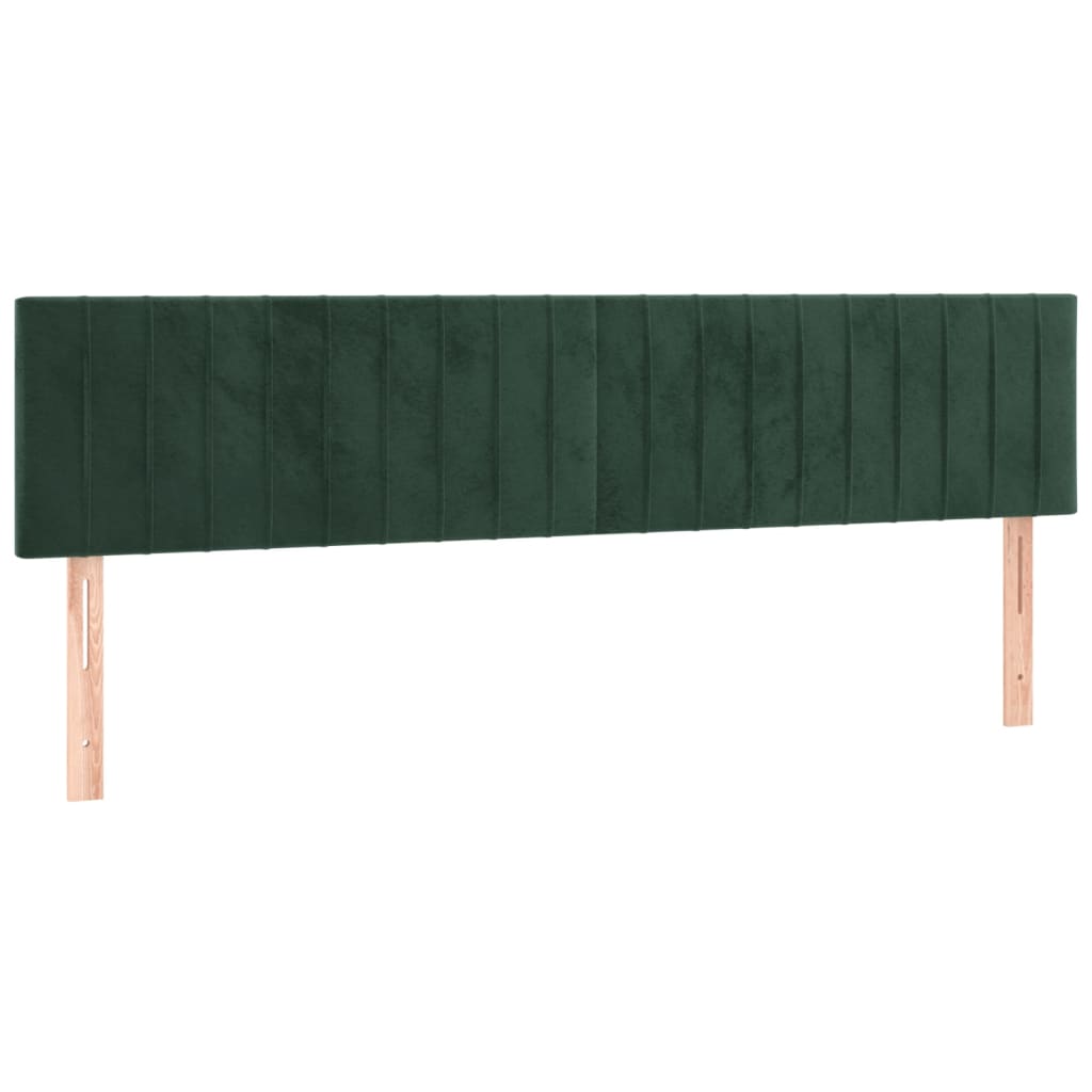 Giroletto a Molle con Materasso Verde Scuro 180x200 cm Velluto 3127628