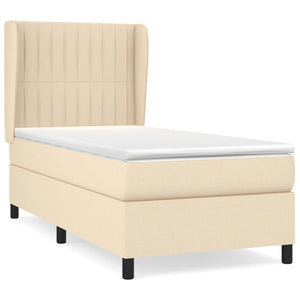 Giroletto a Molle con Materasso Crema 80x200 cm inTessuto 3128082
