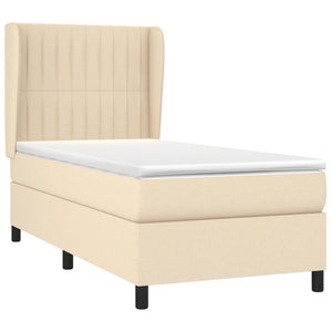 Giroletto a Molle con Materasso Crema 80x200 cm inTessuto 3128082
