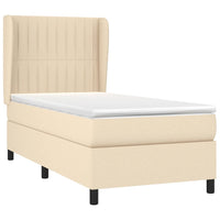Giroletto a Molle con Materasso Crema 80x200 cm inTessuto cod mxl 62855