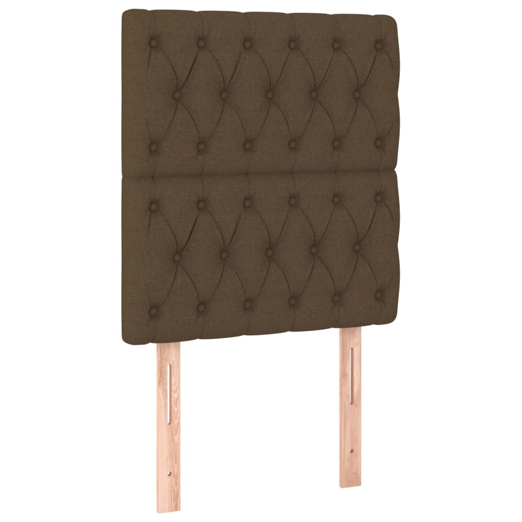 Giroletto a Molle con Materasso Marrone Scuro 80x200 cm Tessuto cod mxl 57535