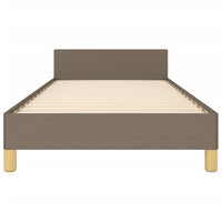 Giroletto senza Materasso-Struttura Letto Tortora 90x200 cm Tessuto 800647