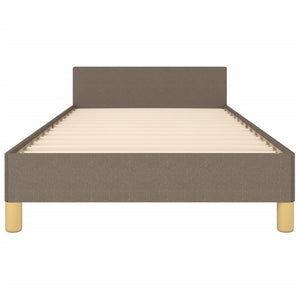 Giroletto senza Materasso-Struttura Letto Tortora 90x200 cm Tessuto 800647