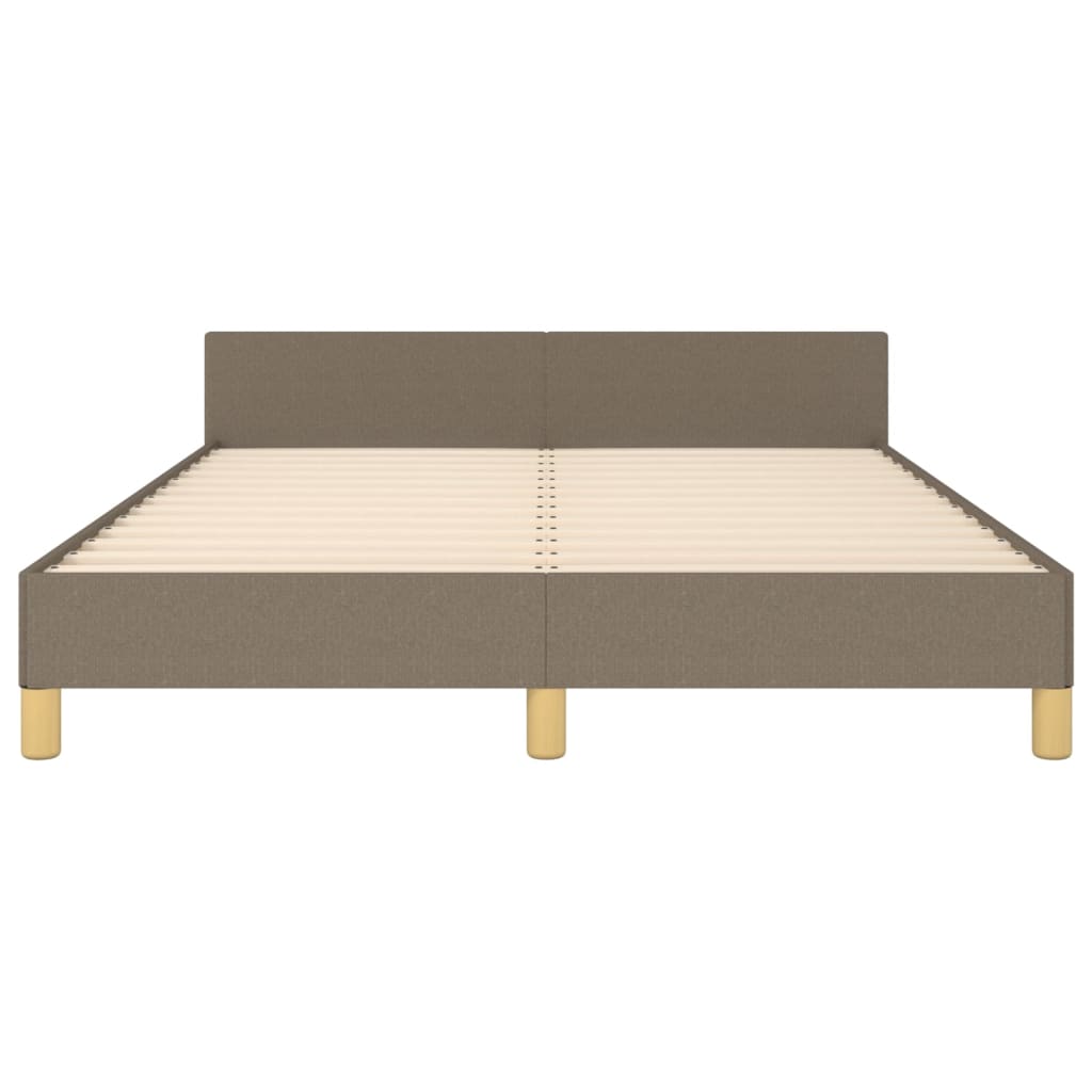 Giroletto senza Materasso-Struttura Letto Tortora 140x190 cm in Tessuto 742380