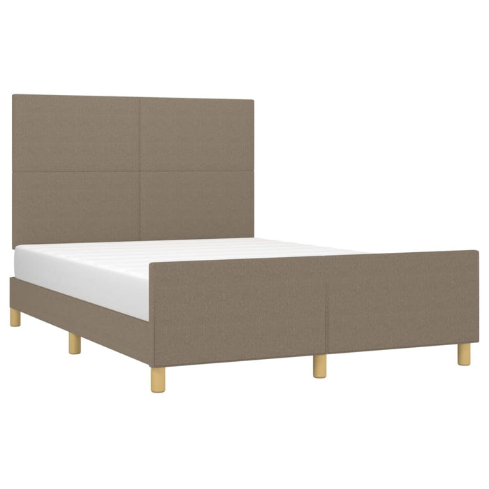 Giroletto senza Materasso-Struttura Letto Tortora 140x200 cm in Tessuto 996605