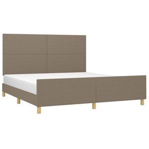 Giroletto senza Materasso-Struttura Letto Tortora 160x200 cm in Tessuto 637099