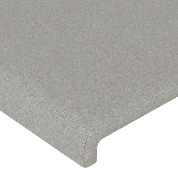 Giroletto senza Materasso Grigio Chiaro 200x200 cm Tessuto 3124919