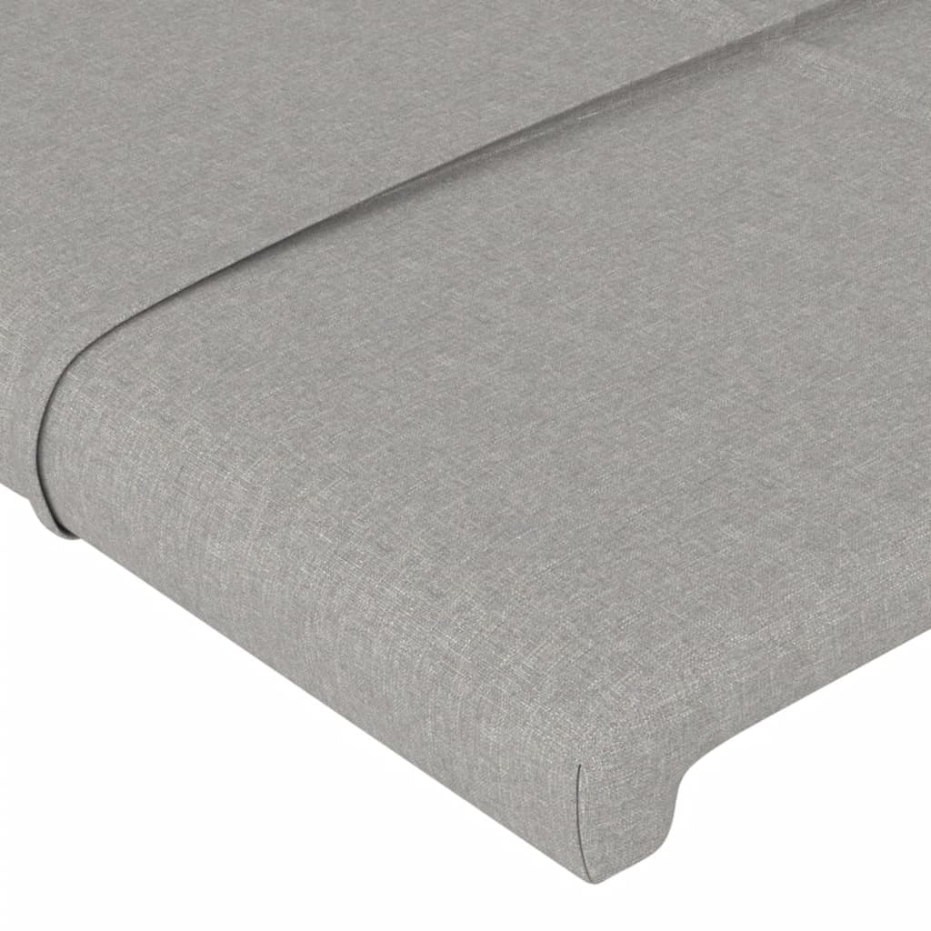 Giroletto senza Materasso Grigio Chiaro 140x190 cm Tessuto 3125049