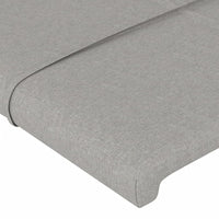 Giroletto senza Materasso Grigio Chiaro 140x190 cm Tessuto 3125049