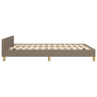Giroletto senza Materasso-Struttura Letto Tortora 140x190 cm in Tessuto 244827