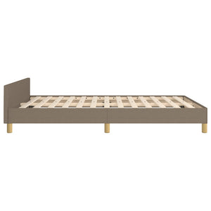 Giroletto senza Materasso-Struttura Letto Tortora 140x190 cm in Tessuto 244827