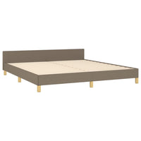 Giroletto senza Materasso-Struttura Letto Tortora 180x200 cm in Tessuto 174907