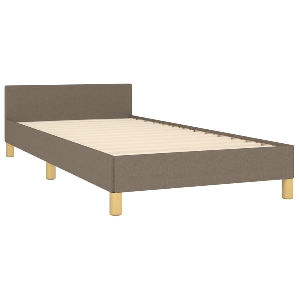 Giroletto senza Materasso-Struttura Letto Tortora 80x200 cm Tessuto 230734
