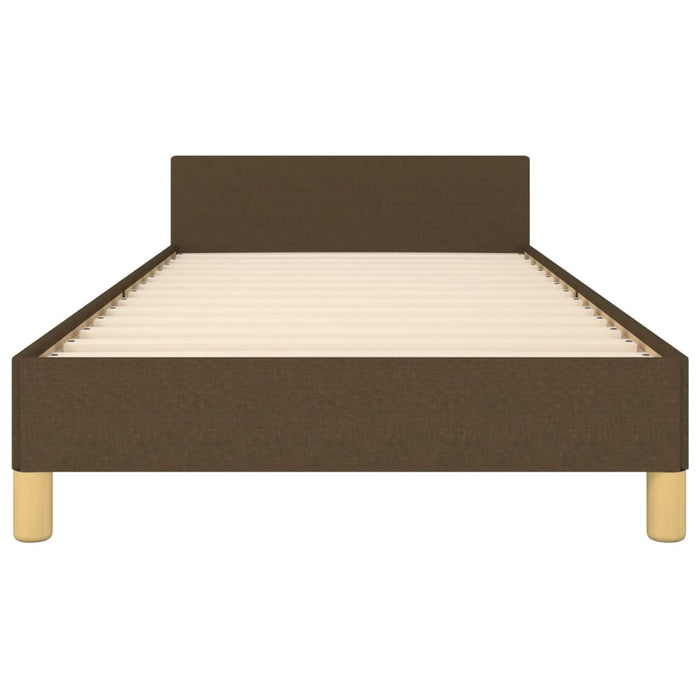 Giroletto senza Materasso-Struttura Letto Marrone Scuro 90x190 cm Tessuto 950901
