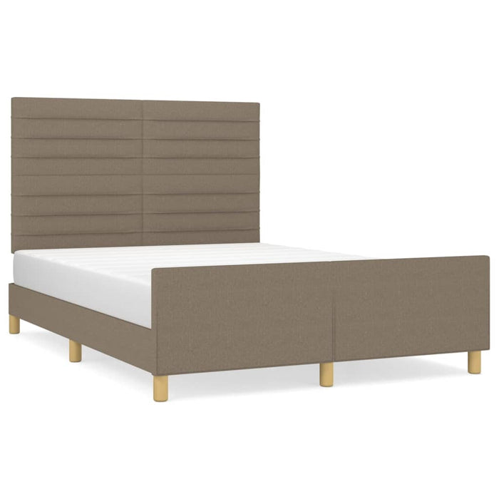 Giroletto senza Materasso-Struttura Letto Tortora 140x190 cm in Tessuto 115458