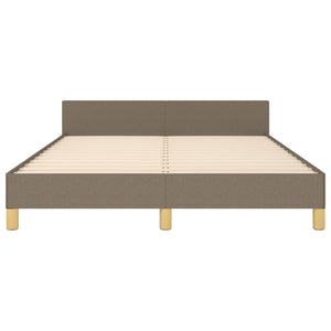 Giroletto senza Materasso-Struttura Letto Tortora 140x190 cm in Tessuto 115458