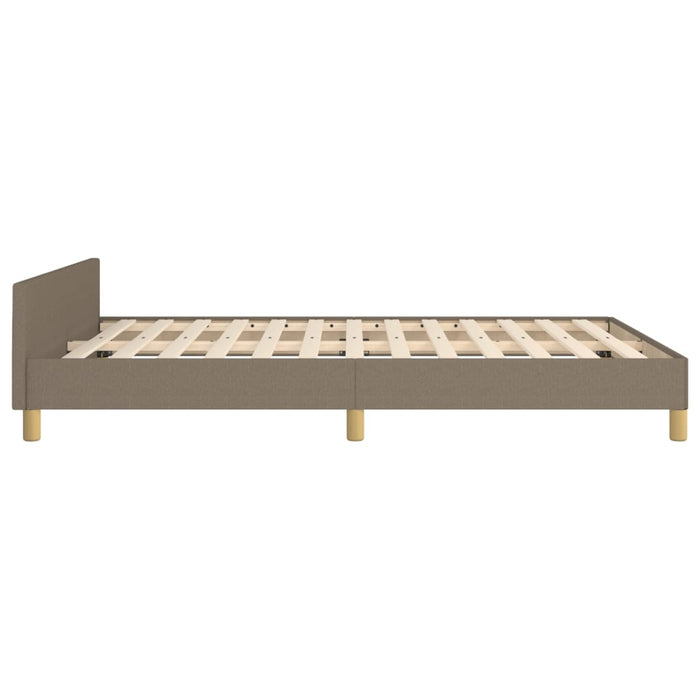Giroletto senza Materasso-Struttura Letto Tortora 140x190 cm in Tessuto 115458