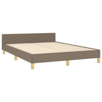 Giroletto senza Materasso-Struttura Letto Tortora 140x200 cm in Tessuto 524636
