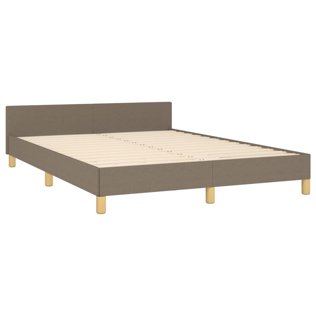 Giroletto senza Materasso-Struttura Letto Tortora 140x190 cm in Tessuto 912364