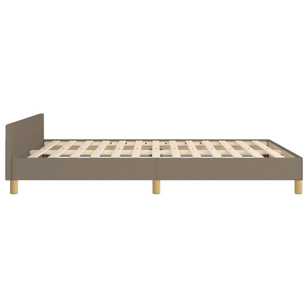 Giroletto senza Materasso-Struttura Letto Tortora 140x200 cm in Tessuto 265128