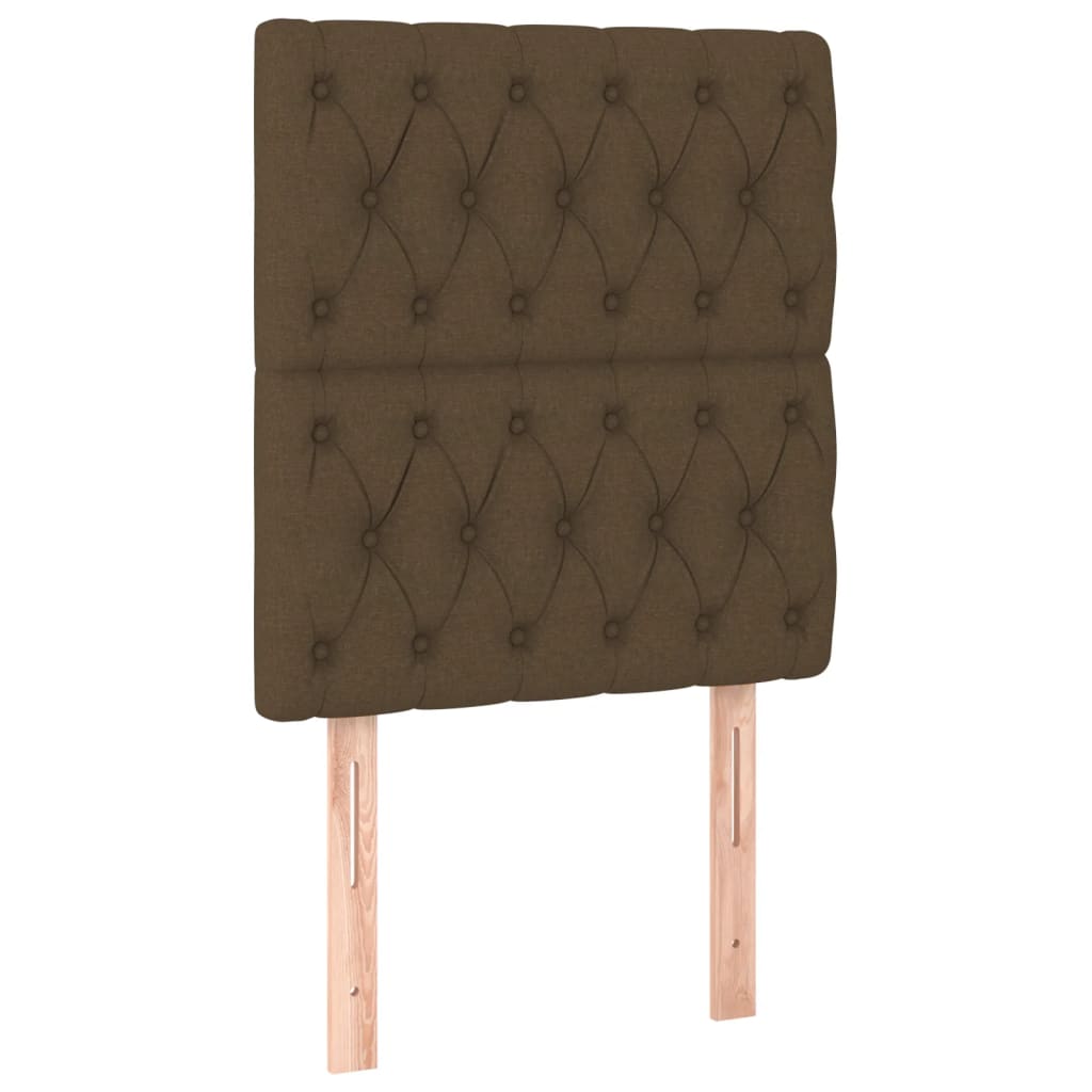 Giroletto senza Materasso Marrone Scuro 80x200 cm Tessuto 3125255