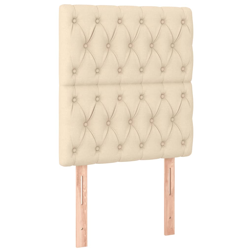 Giroletto senza Materasso-Struttura Letto Crema 80x200 cm in Tessuto