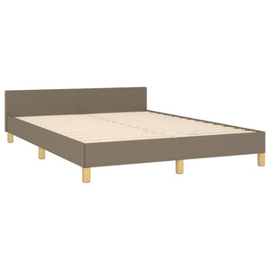 Giroletto senza Materasso-Struttura Letto Tortora 140x190 cm in Tessuto 869121