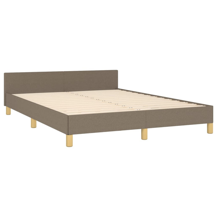 Giroletto senza Materasso-Struttura Letto Tortora 140x190 cm in Tessuto 869121