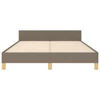 Giroletto senza Materasso-Struttura Letto Tortora 140x190 cm in Tessuto 869121