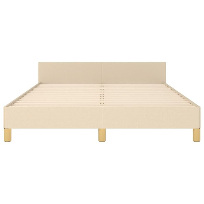 Giroletto senza Materasso-Struttura Letto Crema 140x190 cm in Tessuto