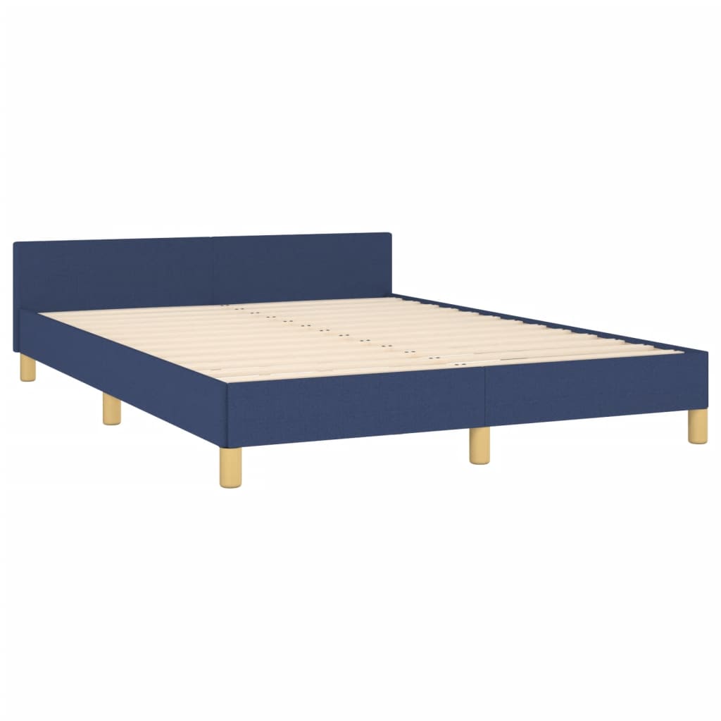 Giroletto senza Materasso-Struttura Letto Blu 140x190 cm in Tessuto