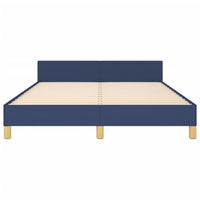 Giroletto senza Materasso-Struttura Letto Blu 140x190 cm in Tessuto