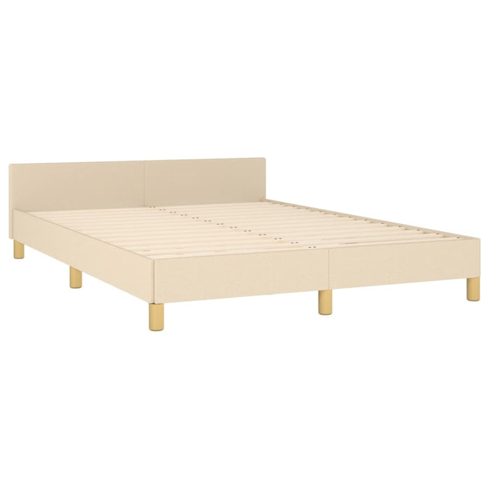 Giroletto senza Materasso-Struttura Letto Crema 140x200 cm in Tessuto