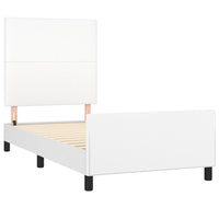 Giroletto con Testiera Bianco 80x200 cm in Similpelle cod mxl 65346