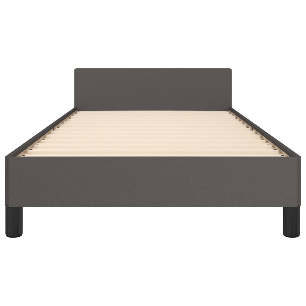 Giroletto con Testiera Crema 100x200 cm in Similpelle 3125437