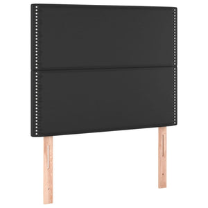 Giroletto con Testiera Nero 120x200 cm in Similpelle 3125500